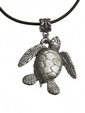 Pewter Sea Turtle Necklace 1346